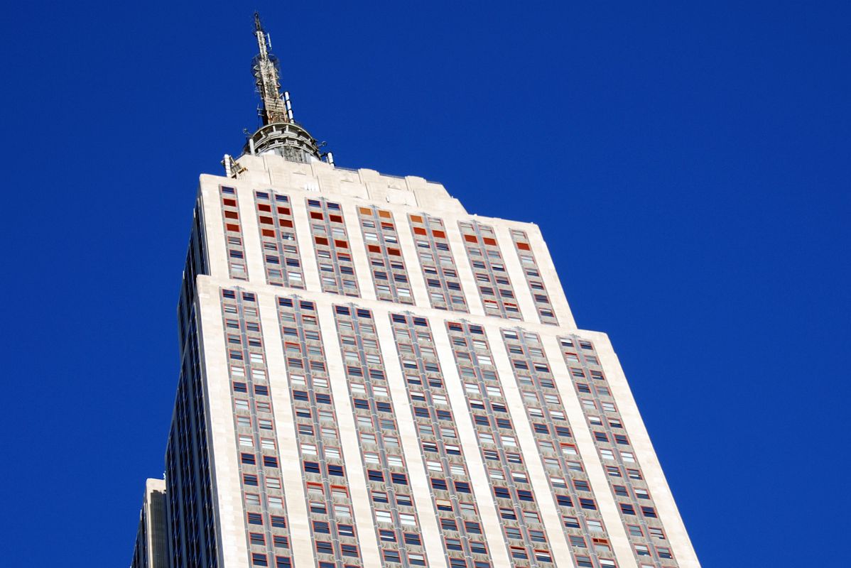 New York City Empire State Building 03B View From Below Close up